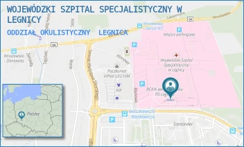 ODDZIAŁ OKULISTYCZNY - WOJEWÓDZKI SZPITAL SPECJALISTYCZNY W LEGNICY - UL. JAROSŁAWA IWASZKIEWICZA 5,  LEGNICA