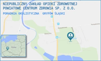 PORADNIA OKULISTYCZNA - NIEPUBLICZNY ZAKŁAD OPIEKI ZDROWOTNEJ POWIATOWE CENTRUM ZDROWIA SP. Z O.O. - UL. RZECZNA 25,  GRYFÓW ŚLĄSKI