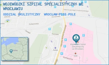 ODDZIAŁ OKULISTYCZNY - WOJEWÓDZKI SZPITAL SPECJALISTYCZNY WE WROCŁAWIU - UL. HENRYKA MICHAŁA KAMIEŃSKIEGO 73A,  WROCŁAW-PSIE POLE