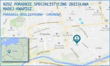 PORADNIA OKULISTYCZNA - NZOZ PORADNIE SPECJALISTYCZNE ZDZISŁAWA MADEJ-KWAPISZ - UL. SZPITALNA 6,  CHOJNÓW