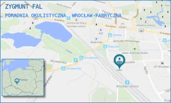 PORADNIA OKULISTYCZNA - ZYGMUNT FAL - UL. JANA RUBCZAKA 18,  WROCŁAW-FABRYCZNA