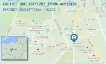 PORADNIA OKULISTYCZNA - GABINET OKULISTYCZNY IWONA WOŁYNIAK - UL. KASZTANOWA 16,  MILICZ