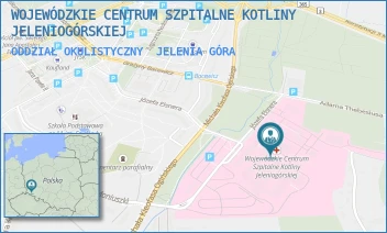 ODDZIAŁ OKULISTYCZNY - WOJEWÓDZKIE CENTRUM SZPITALNE KOTLINY JELENIOGÓRSKIEJ - UL. MICHAŁA KLEOFASA OGIŃSKIEGO 6,  JELENIA GÓRA