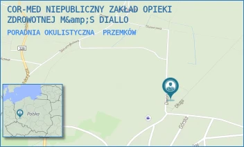 PORADNIA OKULISTYCZNA - COR-MED NIEPUBLICZNY ZAKŁAD OPIEKI ZDROWOTNEJ M&amp;S DIALLO - UL. DŁUGA 4,  PRZEMKÓW