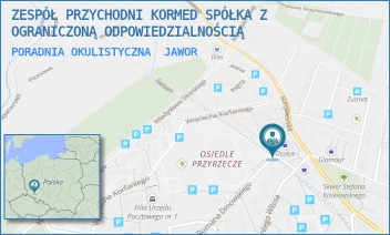 PORADNIA OKULISTYCZNA - ZESPÓŁ PRZYCHODNI KORMED SPÓŁKA Z OGRANICZONĄ ODPOWIEDZIALNOŚCIĄ - UL. ROMANA DMOWSKIEGO 9,  JAWOR