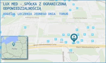 ODDZIAŁ LECZENIA JEDNEGO DNIA - LUX MED - SPÓŁKA Z OGRANICZONĄ ODPOWIEDZIALNOŚCIĄ - MARII SKŁODOWSKIEJ-CURIE 73,  TORUŃ