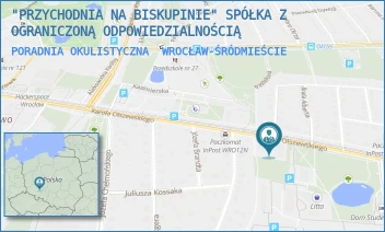 PORADNIA OKULISTYCZNA - "PRZYCHODNIA NA BISKUPINIE" SPÓŁKA Z OGRANICZONĄ ODPOWIEDZIALNOŚCIĄ - UL. KAROLA OLSZEWSKIEGO 21,  WROCŁAW-ŚRÓDMIEŚCIE
