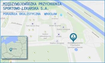 PORADNIA OKULISTYCZNA - MIĘDZYWOJEWÓDZKA PRZYCHODNIA SPORTOWO-LEKARSKA S.A. - AL. IGNACEGO JANA PADEREWSKIEGO 35,  WROCŁAW