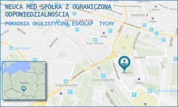 PORADNIA OKULISTYCZNA ESKULAP - ŚWIAT ZDROWIA OPERATOR MEDYCZNY SP. Z O.O - UL. STEFANA CZARNIECKIEGO 6,  TYCHY
