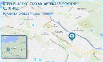 PORADNIA OKULISTYCZNA - NIEPUBLICZNY ZAKŁAD OPIEKI ZDROWOTNEJ CITO-MED - UL. 1 MAJA 2A,  KOWARY