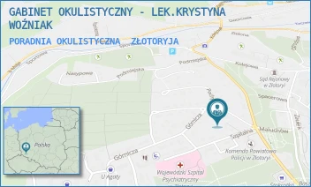 PORADNIA OKULISTYCZNA - GABINET OKULISTYCZNY - LEK.KRYSTYNA WOŹNIAK - UL. SZPITALNA 2,  ZŁOTORYJA