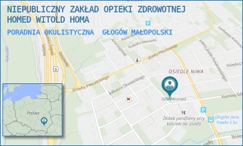 PORADNIA OKULISTYCZNA - NIEPUBLICZNY ZAKŁAD OPIEKI ZDROWOTNEJ HOMED WITOLD HOMA - UL. IGNACEGO PADEREWSKIEGO 14,  GŁOGÓW MAŁOPOLSKI