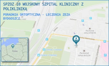 PORADNIA ORTOPTYCZNA - LECZENIA ZEZA - SPZOZ 10 WOJSKOWY SZPITAL KLINICZNY Z POLIKLINIKĄ - POWSTAŃCÓW WARSZAWY 5,  BYDGOSZCZ