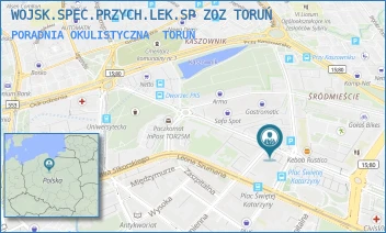 PORADNIA OKULISTYCZNA - WOJSK.SPEC.PRZYCH.LEK.SP ZOZ TORUŃ - GEN. JANA HENRYKA DĄBROWSKIEGO 1,  TORUŃ