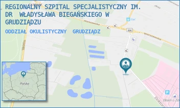ODDZIAŁ OKULISTYCZNY - REGIONALNY SZPITAL SPECJALISTYCZNY IM. DR  WŁADYSŁAWA BIEGAŃSKIEGO W GRUDZIĄDZU - RYDYGIERA 15/17,  GRUDZIĄDZ