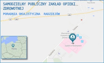 PORADNIA OKULISTYCZNA - SAMODZIELNY PUBLICZNY ZAKŁAD OPIEKI ZDROWOTNEJ - SZPITALNA 3,  RADZIEJÓW