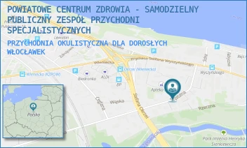 PRZYCHODNIA OKULISTYCZNA DLA DOROSŁYCH - POWIATOWE CENTRUM ZDROWIA - SAMODZIELNY PUBLICZNY ZESPÓŁ PRZYCHODNI SPECJALISTYCZNYCH - SZPITALNA 6A,  WŁOCŁAWEK