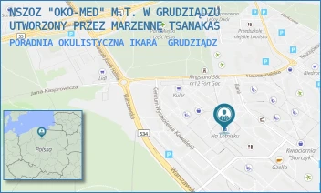 PORADNIA OKULISTYCZNA IKARA - NSZOZ "OKO-MED" M.T. W GRUDZIĄDZU UTWORZONY PRZEZ MARZENNĘ TSANAKAS - IKARA 4,  GRUDZIĄDZ