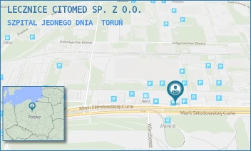 SZPITAL JEDNEGO DNIA - LECZNICE CITOMED SP. Z O.O. - M. SKŁODOWSKIEJ - CURIE 73,  TORUŃ