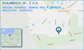 ODDZIAŁ CHIRURGII JEDNEGO DNIA W ZAKRESIE OKULISTYKI - OCULOMEDICA SP. Z O.O. - GÓRZYSKOWO 14,  BYDGOSZCZ