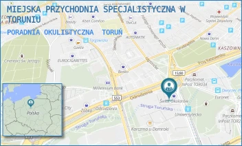 PORADNIA OKULISTYCZNA - MIEJSKA PRZYCHODNIA SPECJALISTYCZNA W TORUNIU - UNIWERSYTECKA 17,  TORUŃ