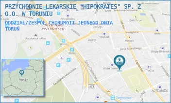 ODDZIAŁ/ZESPÓŁ CHIRURGII JEDNEGO DNIA - PRZYCHODNIE LEKARSKIE "HIPOKRATES" SP. Z O.O. W TORUNIU - DEKERTA 1,  TORUŃ