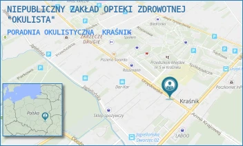 PORADNIA OKULISTYCZNA - NIEPUBLICZNY ZAKŁAD OPIEKI ZDROWOTNEJ "OKULISTA" - URZĘDOWSKA 8,  KRAŚNIK