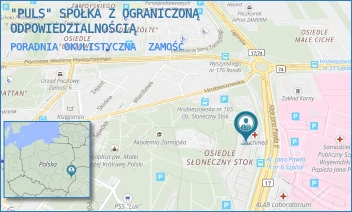 PORADNIA OKULISTYCZNA - "PULS" SPÓŁKA Z OGRANICZONĄ ODPOWIEDZIALNOŚCIĄ - JANA PAWŁA II 19,  ZAMOŚĆ