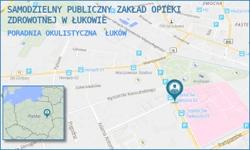 PORADNIA OKULISTYCZNA - SAMODZIELNY PUBLICZNY ZAKŁAD OPIEKI ZDROWOTNEJ W ŁUKOWIE - DR ANDRZEJA ROGALIŃSKIEGO 3, ŁUKÓW