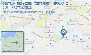 SPECJALISTYKA-OKULISTYCZNA - CENTRUM MEDYCZNE "INTERNUS" SPÓŁKA Z O.O. PRZYCHODNIE - GEN.FIELDORFA ,,NILA" 10,  PUŁAWY