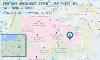 PORADNIA OKULISTYCZNA - CENTRUM ONKOLOGII ZIEMI LUBELSKIEJ IM. ŚW. JANA Z DUKLI - DRA KAZIMIERZA JACZEWSKIEGO 7,  LUBLIN