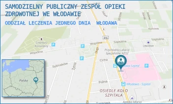 ODDZIAŁ LECZENIA JEDNEGO DNIA - SAMODZIELNY PUBLICZNY ZESPÓŁ OPIEKI ZDROWOTNEJ WE WŁODAWIE - AL. JÓZEFA PIŁSUDSKIEGO 64,  WŁODAWA