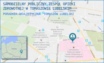 PORADNIA OKULISTYCZNA - SAMODZIELNY PUBLICZNY ZESPÓŁ OPIEKI ZDROWOTNEJ W TOMASZOWIE LUBELSKIM - ALEJE GRUNWALDZKIE 1, TOMASZÓW LUBELSKI