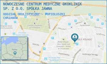 ODDZIAŁ OKULISTYCZNY - POPIEŁUSZKI - NOWOCZESNE CENTRUM MEDYCZNE OKOKLINIK SP. Z O.O. SPÓŁKA JAWNA - UL. KSIĘDZA JERZEGO POPIEŁUSZKI 1,  CHRZANÓW