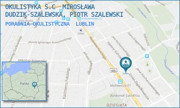 PORADNIA OKULISTYCZNA - OKULISTYKA S.C  MIROSŁAWA DUDZIK-SZALEWSKA, PIOTR SZALEWSKI - ADAMA MICKIEWICZA 28,  LUBLIN