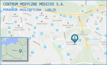 PORADNIA OKULISTYCZNA - CENTRUM MEDYCZNE MEDICOS S.A. - ONYKSOWA 12,  LUBLIN
