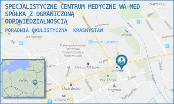 PORADNIA OKULISTYCZNA - SPECJALISTYCZNE CENTRUM MEDYCZNE WA-MED SPÓŁKA Z OGRANICZONĄ ODPOWIEDZIALNOŚCIĄ - BROWARNA 6,  KRASNYSTAW