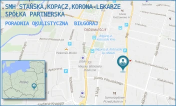 PORADNIA OKULISTYCZNA - SMH STAŃSKA,KOPACZ,KORONA-LEKARZE SPÓŁKA PARTNERSKA - DŁUGA 75,  BIŁGORAJ