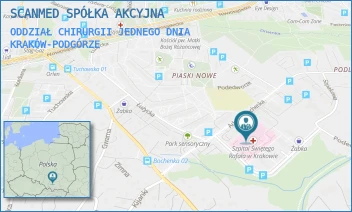 ODDZIAŁ CHIRURGII JEDNEGO DNIA - SCANMED SPÓŁKA AKCYJNA - UL. ADAMA BOCHENKA 12,  KRAKÓW-PODGÓRZE