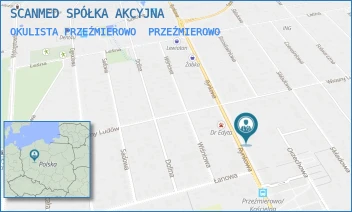 OKULISTA PRZEŹMIEROWO - SCANMED SPÓŁKA AKCYJNA - RYNKOWA 63,  PRZEŹMIEROWO