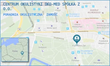 PORADNIA OKULISTYCZNA - CENTRUM OKULISTYKI OKO-MED SPÓŁKA Z O.O. - PEOWIAKÓW 6,  ZAMOŚĆ