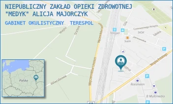 GABINET OKULISTYCZNY - NIEPUBLICZNY ZAKŁAD OPIEKI ZDROWOTNEJ "MEDYK" ALICJA MAJORCZYK - STACYJNA 2,  TERESPOL