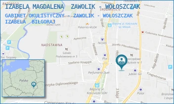 GABINET OKULISTYCZNY - ZAWOLIK - WOŁOSZCZAK IZABELA - IZABELA MAGDALENA  ZAWOLIK - WOŁOSZCZAK - DRA JANA KOWALSKIEGO 6\C,  BIŁGORAJ