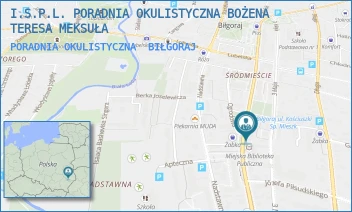 PORADNIA OKULISTYCZNA - I.S.P.L. PORADNIA OKULISTYCZNA BOŻENA TERESA MEKSUŁA - KOŚCIUSZKI 39,  BIŁGORAJ