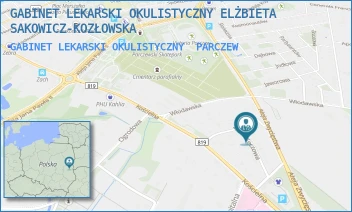GABINET LEKARSKI OKULISTYCZNY - GABINET LEKARSKI OKULISTYCZNY ELŻBIETA SAKOWICZ-KOZŁOWSKA - TĘCZOWA 1,  PARCZEW