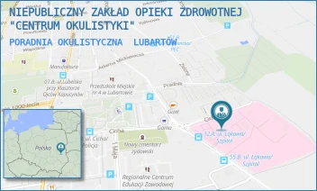 PORADNIA OKULISTYCZNA - NIEPUBLICZNY ZAKŁAD OPIEKI ZDROWOTNEJ "CENTRUM OKULISTYKI" - CICHA 14,  LUBARTÓW