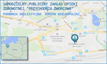 PORADNIA OKULISTYCZNA - SAMODZIELNY PUBLICZNY ZAKŁAD OPIEKI ZDROWOTNEJ "PRZYCHODNIA DWORCOWA" - UL. DWORCOWA 4,  GORZÓW WIELKOPOLSKI