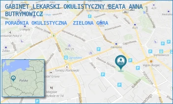 PORADNIA OKULISTYCZNA - GABINET LEKARSKI OKULISTYCZNY BEATA ANNA BUTRYMOWICZ - UL. FABRYCZNA 23A,  ZIELONA GÓRA