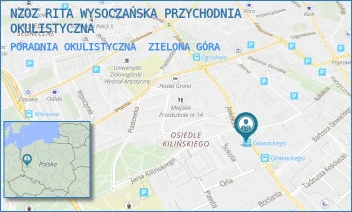 PORADNIA OKULISTYCZNA - NZOZ RITA WYSOCZAŃSKA PRZYCHODNIA OKULISTYCZNA - KUKUŁCZA 10/2,  ZIELONA GÓRA