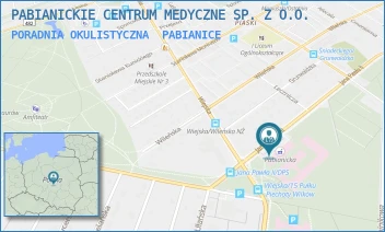 PORADNIA OKULISTYCZNA - PABIANICKIE CENTRUM MEDYCZNE SP. Z O.O. - UL. JANA PAWŁA II 68,  PABIANICE
